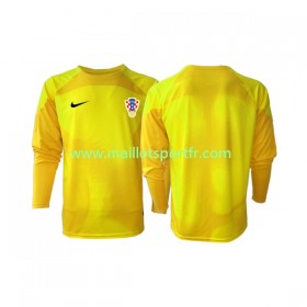 Maillot de Foot Croatie Gardien Domicile Coupe du monde 2022 ML